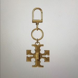 Tory Burch Kira Lock Key Ring/Bag Charm